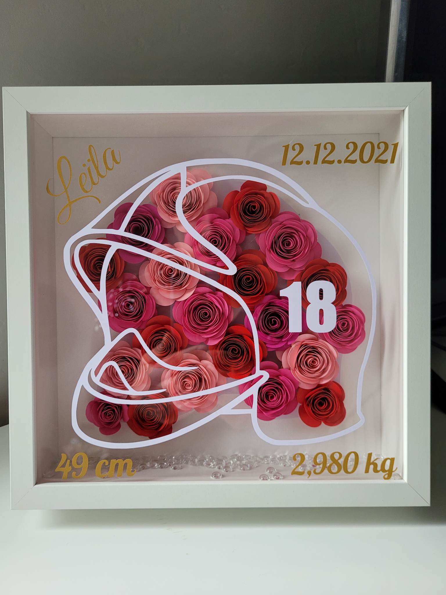 Cadre fleur "pompier"