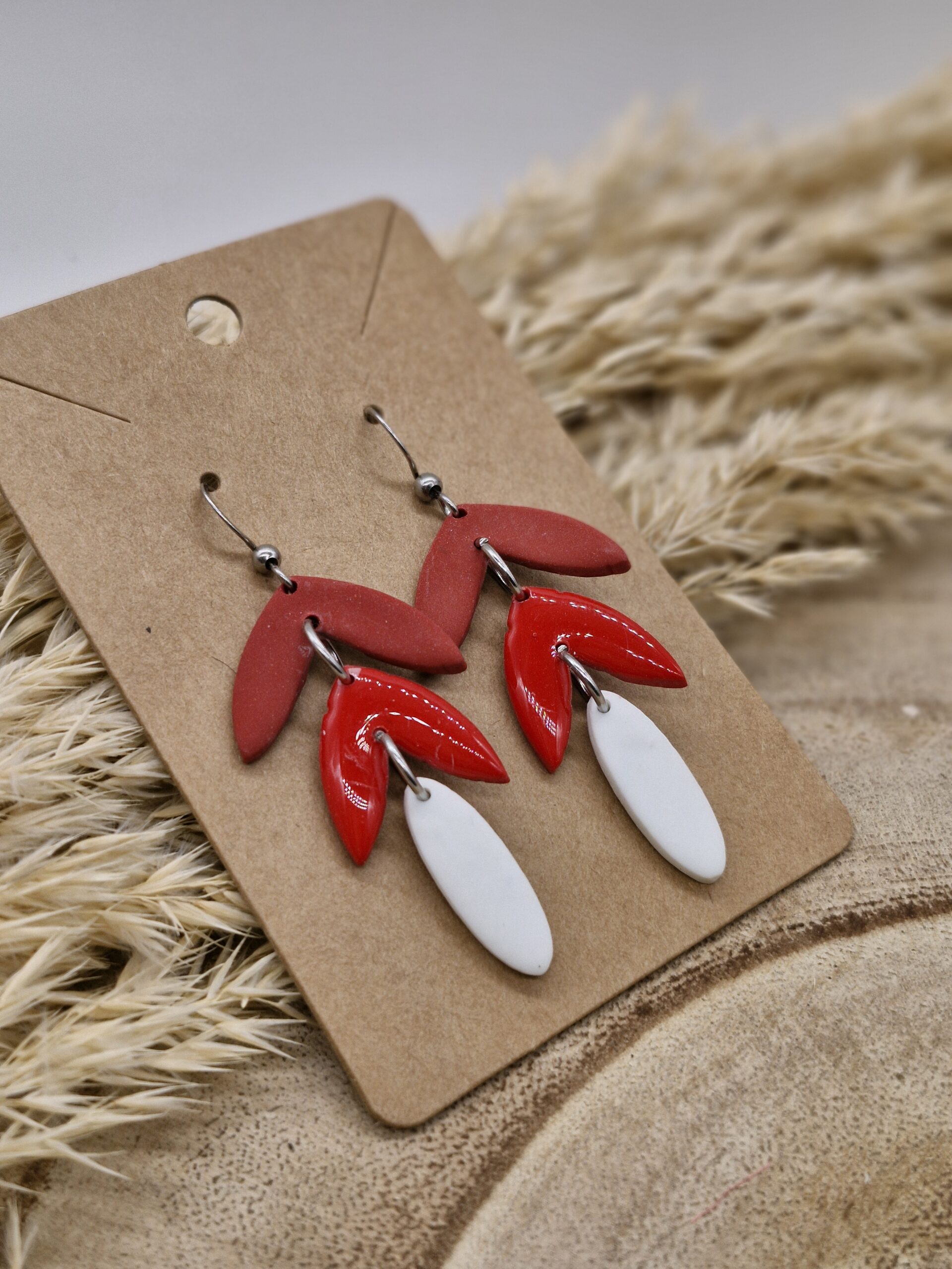 Boucle d'oreilles 3 rangs